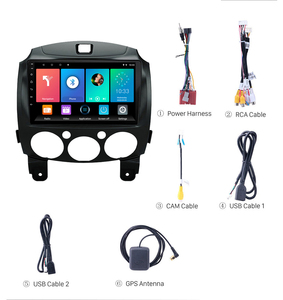 Radio Multimedia con GPS para coche, Radio con reproductor de vídeo, navegador, 2 DIN, Android, 9 pulgadas, para MAZDA 2 - Product Image 6