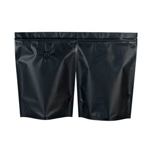 Thực Phẩ<span class=keywords><strong>m</strong></span> Lớp Doypack Nhiệt Seal Zip Khóa Gói Túi Nhô<span class=keywords><strong>m</strong></span> Foil Mylar Tear Notch Matte Đen Đứng Lên Túi Bán Buôn - Product Image 6