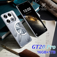 Teléfono Inteligente GT20 Pro 5G en Oferta, Deca Core, Pantalla HD OLED de 7.3 Pulgadas y 120Hz, Batería de 7800mAh, Doble SIM, Inglés