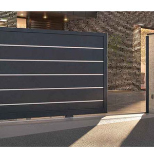 Portes coulissantes extérieures magnifiques, designs de portes principales, porte coulissante automatique, aluminium, grand style chinois, entrée, porte élégante - Product Image 3