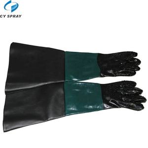 Nueva condición Máquina de chorro de arena de manga de mano Guantes de seguridad de trabajo Material de PVC grueso - Product Image 6