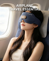 Masque oculaire chauffant vibrant avec double température, chaleur constante, occultation totale de la lumière, aide au sommeil, contrôle de la minuterie, batterie au lithium intégrée