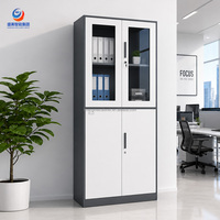 Archivador Metálico de Oficina con Cerradura - Mueble de Almacenamiento de Acero para Documentos A4/Legal, Estructura Desmontable, Venta al por Mayor
