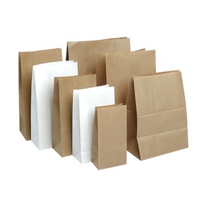 Túi Giấy Kraft Dùng Một Lần Logo In Tùy Chỉnh Túi Đựng Thực Phẩm Màu Trắng Đóng Gói Túi Giấy Màu Nâu Cho Thực Phẩm Mang Đi - Product Image 3