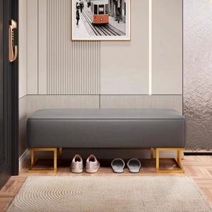 Taburete nórdico <span class=keywords><strong>de</strong></span> lujo para cambiar zapatos, banco para guardarropa, puerta, <span class=keywords><strong>pie</strong></span> otomano para dormitorio, <span class=keywords><strong>cama</strong></span>, ropa ligera, sofá, taburete trasero - Product Image 2