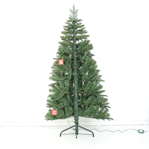 Árbol <span class=keywords><strong>de</strong></span> Navidad <span class=keywords><strong>de</strong></span> esquina <span class=keywords><strong>de</strong></span> media escala Longstar 2025, árbol mixto <span class=keywords><strong>de</strong></span> PVC PE con soporte <span class=keywords><strong>de</strong></span> árbol estable y decoración <span class=keywords><strong>de</strong></span> luces LED - Product Image 4