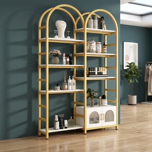 Exhibidores Modernos Personalizados para Cosméticos, Mueble de Exhibición, Soporte para Exhibición de Maquillaje, Vitrina de Pared para Tiendas Minoristas y Salones de Belleza - Product Image 1