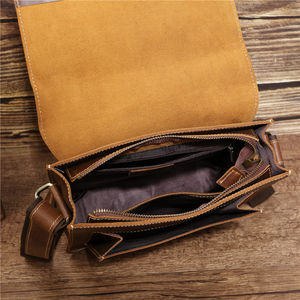 La meilleure vente de mallette <span class=keywords><strong>en</strong></span> cuir pour hommes, un véritable sac à bandoulière <span class=keywords><strong>en</strong></span> cuir de vachette <span class=keywords><strong>italien</strong></span> et un sac d'affaires traité Locktop - Product Image 3