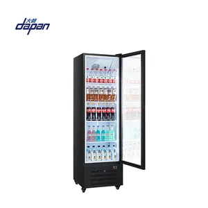 Frigorífico com porta de travamento cocas colas display frigorífico comercial superfície equipamento de refrigeração