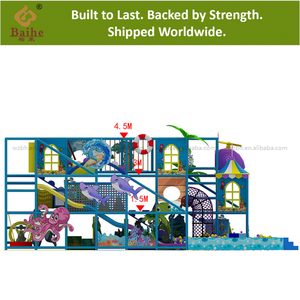 BAIHE Gran <span class=keywords><strong>Parque</strong></span> <span class=keywords><strong>de</strong></span> Diversiones Interior <span class=keywords><strong>de</strong></span> Lujo con Temática Oceánica, Tobogán <span class=keywords><strong>de</strong></span> <span class=keywords><strong>Bolas</strong></span>, Área <span class=keywords><strong>de</strong></span> Juegos Interior para Niños, <span class=keywords><strong>Material</strong></span> <span class=keywords><strong>de</strong></span> PVC Seguro, >500 kg - Product Image 4
