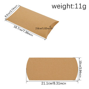 Boîtes en kraft personnalisables avec logo pour bonbons et cadeaux, avec corde, pour mariage, anniversaire, fournitures de fête, emballage de friandises, boîte cadeau pour retour de cadeaux - Product Image 2
