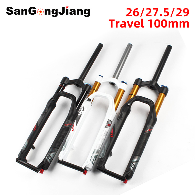 Передняя вилка для горного велосипеда Lutu, подвеска с воздушной упругостью, регулировка амортизации масла, 26, 27,5, 29 дюймов, 120 мм, XC, Воздушная вилка для горного велосипеда