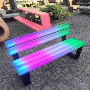 <span class=keywords><strong>Banc</strong></span> <span class=keywords><strong>de</strong></span> parc moderne <span class=keywords><strong>de</strong></span> luxe avec éclairage LED, tabouret <span class=keywords><strong>de</strong></span> bar, plastique étanche IP65 pour usage commercial dans les écoles, les salons, les hôtels, les gymnases - Product Image 6