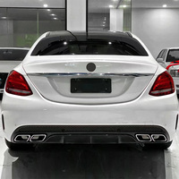 Qualité d'origine W205 Mise à niveau C63 AMG Style Bodykit Grille Diffuseur Arrière Capot Ailes Pare-chocs Kit Carrosserie pour Benz 2015-2021