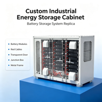 Modèle d'affichage d'armoire de stockage d'énergie industrielle personnalisée