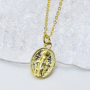 สร้อยคอจี้พระแม่มารีชุบทอง 18K จาก Colarmix Party Jewellery Gift สำหรับทุกเพศ/ผู้หญิง เหมาะสำหรับวันครบรอบ - สินค้าอินเทรนด์ - Product Image 4