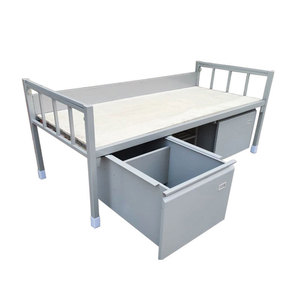 Slaapzaal Stapelbed Ijzeren Stapelbedden Dubbel Metalen <span class=keywords><strong>Bed</strong></span> Met Trap Dubbele Student Metalen <span class=keywords><strong>Frame</strong></span> Voor School Appartement - Product Image 3