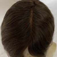 Prothèse capillaire pour homme en cheveux humains de qualité supérieure, avec base en dentelle suisse complète, coupe gratuite