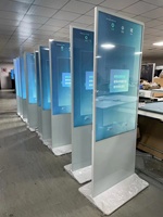 Écran publicitaire LCD WEILEHAPPY 43 49 55 pouces, affichage numérique et écrans tactiles, kiosque intelligent sur pied, panneau d'affichage