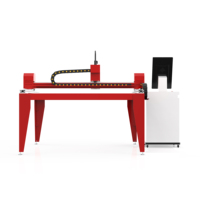 Machine de découpe laser à fibre T1313 1,5 kW - Type portique CNC pour petites entreprises, haute vitesse et précision, pour tôles en acier au carbone/laiton