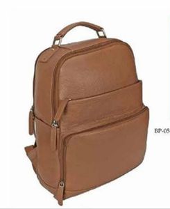 Genuine Leather Laptop <b>Backpack</b> High-quality Structured Silhouette Multiple Compartments Adjustable Straps Spacious - Product Image 1