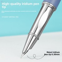 Stylos de couleur Morandi en gros, conçus spécifiquement pour les étudiants, avec encre effaçable et remplaçable et une pointe de 3,4 centimètres