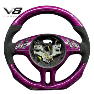 Volant en fibre de carbone véritable V8carbon pour <span class=keywords><strong>B10</strong></span> E39 96-04, accessoires de voiture, pièces automobiles, modification, style sport, course, personnalisé - Product Image 2