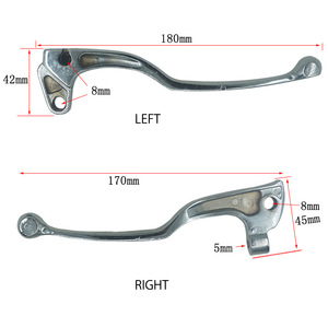Aluminum Brake And <b>Clutch</b> Levers For Yamaha Yz80 Yz125 Tw200 Xt Ttr25 Off Road Motorcycle Cable Actuated <b>Silver</b> - Product Image 3