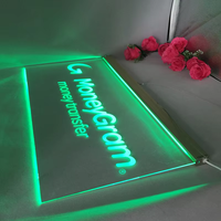 Letrero Luminoso LED Personalizado para Exteriores, Letrero Abierto con Iluminación Frontal y Lateral Parcial, Se Aceptan Pedidos OEM y ODM