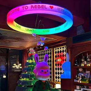 Boîte lumineuse en acrylique personnalisée par le fabricant avec <span class=keywords><strong>arc</strong></span> magique et ampoules LED, transformateur d'ambiance pour bar internet et tavernes, alimentation électrique - Product Image 4