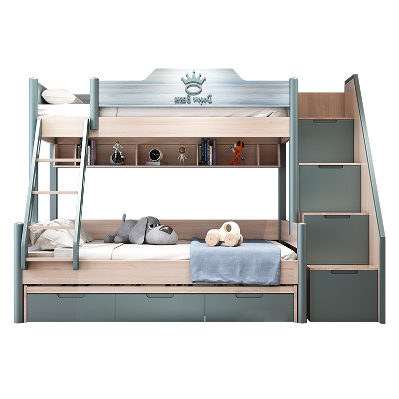 Best Selling Pine Durable High Quality Functional Kids Wooden Children Bunk Beds