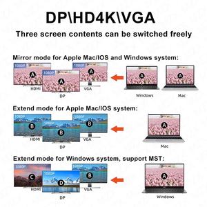 11 In 1 Dockingstation USB-C Usb C Naar Usb <span class=keywords><strong>3.2</strong></span> Multi Type C Hub 11-In-1 Adapter Met Hdmi Dp Vga Ethernet Ondersteuning 4K 60Hz - Product Image 5