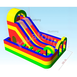 Parcours <span class=keywords><strong>d</strong></span>'obstacles gonflable en PVC commercial, château gonflable pour enfants avec toboggan, trampoline, château gonflable à <span class=keywords><strong>vendre</strong></span> - Product Image 5