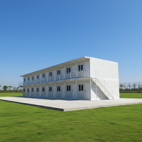 Structure de conteneur pliable à deux étages, maisons conteneurs pliables de 20 pieds, 3 chambres, maison modulaire de 20 pieds, maison conteneur de luxe