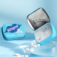 Boîte à Menthe en Métal avec Insert, Boîte à Dentifrice Solide