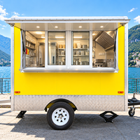 Chariot de nourriture mobile pour hot-dogs, camion de restauration rapide, remorque à vendre