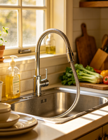 Tuyau flexible tressé en acier inoxydable 304, résistant aux explosions, pour eau froide et chaude, pour robinet de salle de bain, durable, facile à installer, moderne