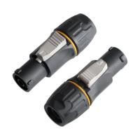 Connecteur de prise étanche mâle AC True 1 Powercon pour câble Transmission de puissance stable système d'éclairage Audio prise de courant