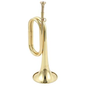 <span class=keywords><strong>Petit</strong></span> Pas en Laiton Laque d'Or Bugle Prop Horn C <span class=keywords><strong>Instrument</strong></span> à <span class=keywords><strong>Vent</strong></span> Occidental - Product Image 3