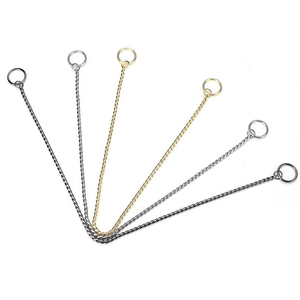 Groothandel 4Mm Luxe Massief Patroon Huisdierbenodigdheden Anti-Roest Metalen Kettingen Gladde Hondenriemen Hondenkettingen Halsbanden - Product Image 4