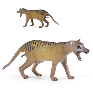 ठोस थाइलसिन आकृति पशु खिलौना विलुप्त जंगली पशु मॉडल टास्कमैनियन बाघ टेबलटॉप सजावट टामेनियन भेड़िए - Product Image 5