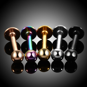 G23 16G Titan bên ngoài ren Barbell <span class=keywords><strong>labret</strong></span> Studs Vòng <span class=keywords><strong>Monroe</strong></span> Tai sụn tragus Helix <span class=keywords><strong>piercing</strong></span> đồ trang sức cho nam giới phụ nữ - Product Image 3