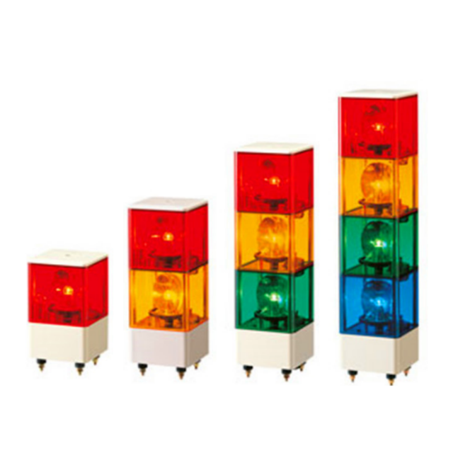 Industrial Equipment Machine Tool Safety Square Multi Layer Rotating Warning Buzzer Stack Tower Lamp Led Signal Alarm Lights