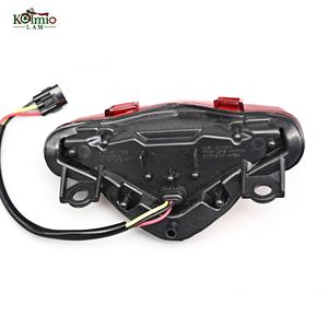 KOLMIO-LAM Fit ForKawasaki Er6N Er6F <span class=keywords><strong>Ninja</strong></span> <span class=keywords><strong>650</strong></span> Ex650 <span class=keywords><strong>2012</strong></span> -2016 Signal de direction de frein Lumière LED intégrée Feu arrière 2014 - Product Image 4
