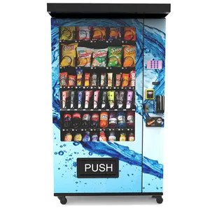 Máquina de venda automática de bebidas ZhongDa Hot Sale Máquina de venda automática ao ar livre com dossel