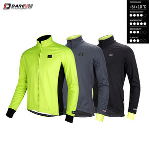 Darevie professionnel cyclisme thermique polaire cyclisme <span class=keywords><strong>veste</strong></span> confort hommes coupe-vent col montant vélo de route vêtements de cyclisme - Product Image 3