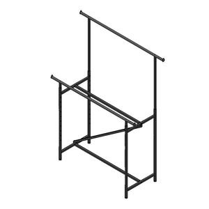 Expositor de Ropa Metálico Industrial Tipo H para Tiendas y Comercios - Product Image 1