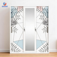 Armoire coulissante avec miroir et armoire d'angle conçue pour chambre à coucher, studio et hôtel - Gain de place