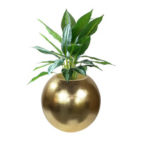 Pot pot bunga bentuk bola Premium desain Modern dalam ruangan/luar ruangan vas untuk dekorasi rumah taman dan tanaman
