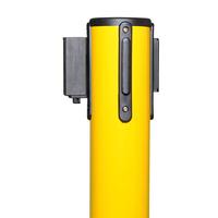 Ligne de file d'attente de barrière de ceinture standard jaune